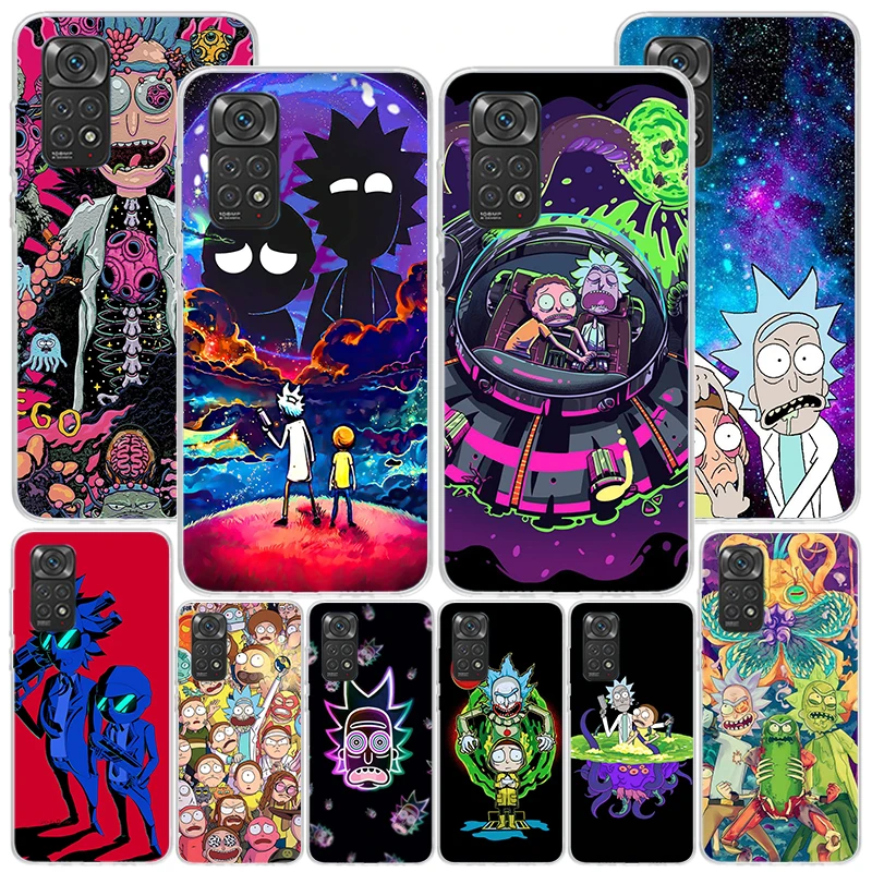 Чехол для телефона с рисунком аниме R-Ricks Pic Xiaomi Redmi Note 13 12S 12 11 11S 11E 10 Pro Plus 10S 11T 9 9S 8 8T 7