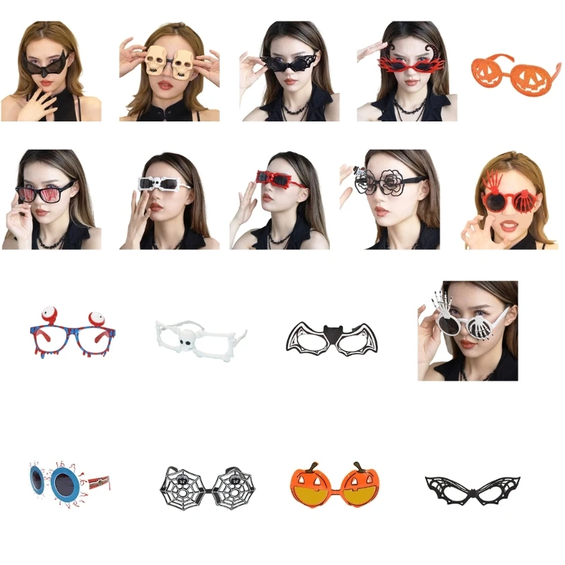 

Halloween Funny Glasses Party Cosplays Glasses Decorations Supplies Decor R7RF