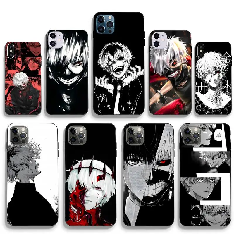 

Tokyo Ghoul Kaneki Ken Anime Phone Case Fundas Shell Cover for Iphone 6 6s 7 8 Plus Xr X Xs 11 12 13 Mini Pro Max