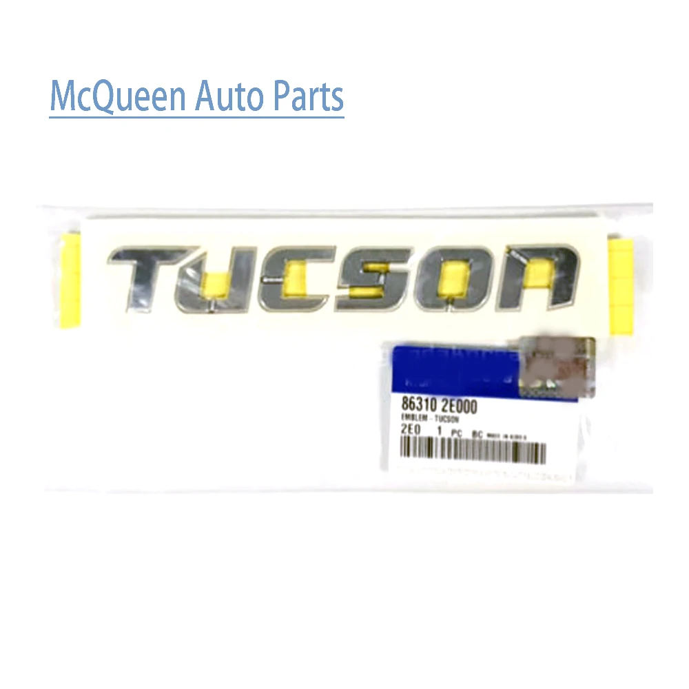 

For Tucson TUCSON 2004-2010 Letters Logo Decal Car Rear Gate Lid Emblem Badge Sticker PVCchrome OEM 863102E000