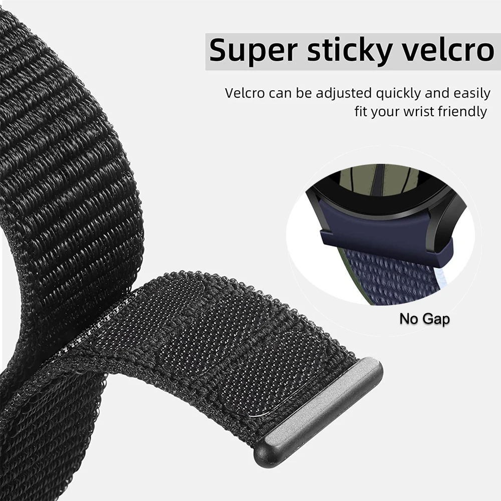 Sport Band For Samsung Galaxy Watch 5 Pro 45mm / Watch5 44mm 40mm / Watch 4 Classic 46mm 42mm nylon Strap Watchband Bracelet