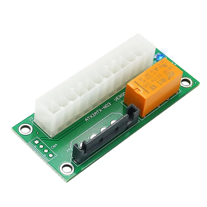 

ATX Dual PSU Multi-Power Adapter Synchronous Power Board Add 2 PSU With Power LED To SATA 15Pin Connector(Relay Control)