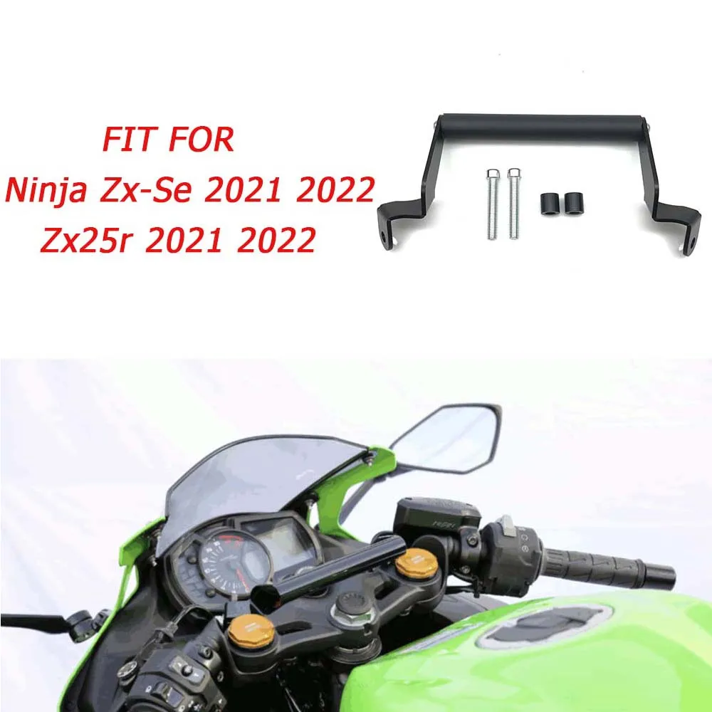 

Motorcycle Accessories for KAWASAKI ZX25R 2021 2022 ZX-25R ZX 25R Stand Holder Phone Mobile Phone GPS Nacigation Plate Bracket