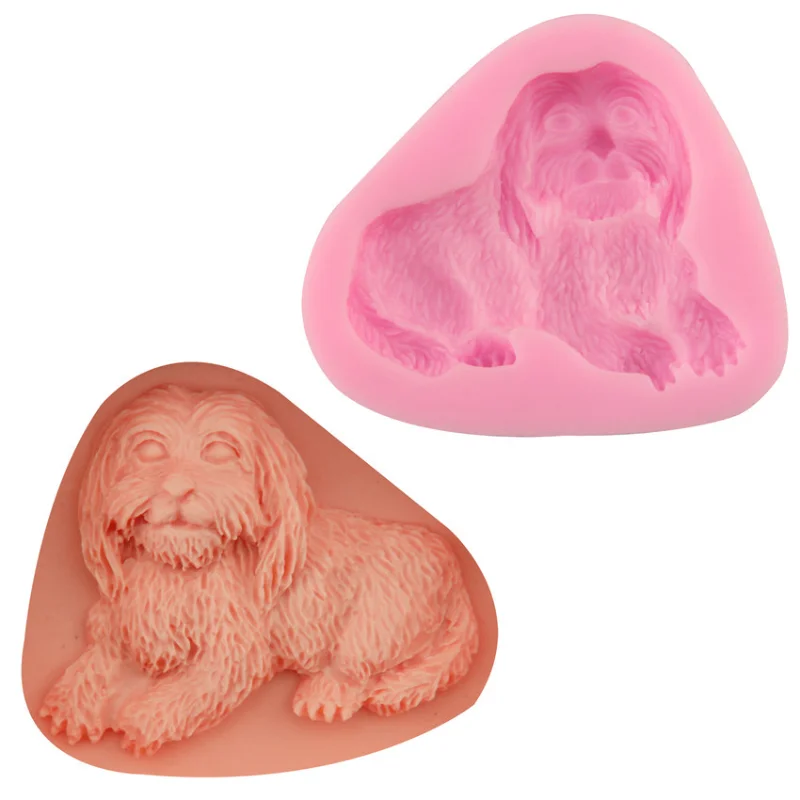 

DIY 3D Three-dimensional Dog Lion Fondant Food Standard Liquid Cake Decoration Tool Moldes Silicona Para Manualidades 2023