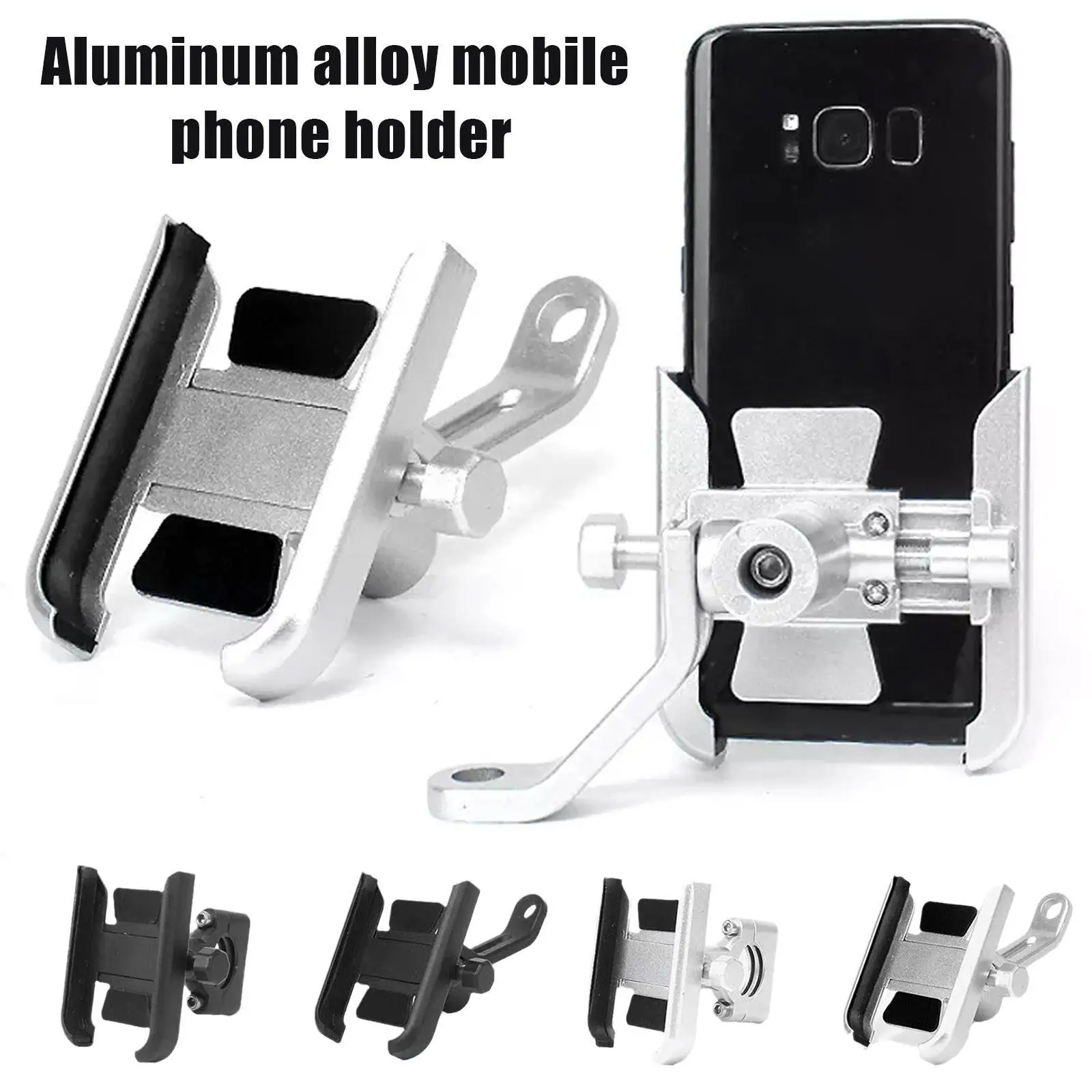 

Aluminum Alloy Motorcycle Bike Phone Holder GPS Bracket Cellphone Stand Moto Rearview Mirror Handlebar Mount For Xiaomi IPhone