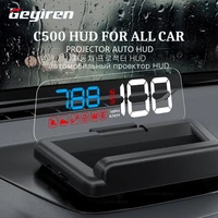 geyiren hud display car c500 obd2 gps head up display eobd windshield auto speedometer projector digital accessories for all car