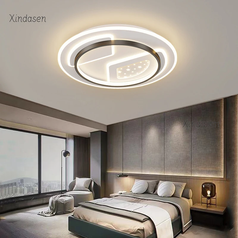 Современные круглые светодиодный светильник потолочный с дистанционным