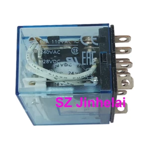 5pcs __ LY4N-J 24VDC 12VDC 110VDC 220VAC 24VAC 110VAC Authentic Original 14Pin Relay LY4NJ 10A 4NO 4NC