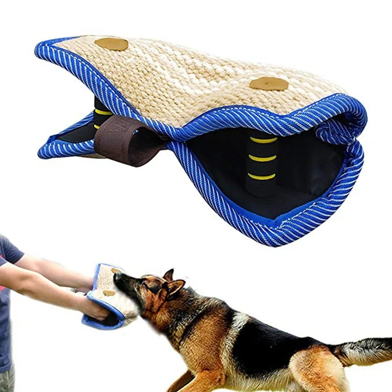 

Handle Pillow Dog Training Training Pillow Gusset Durable Bite Toys Bite Bite Supplies 2 Large Jute Dog Pad for Dog Dog Tug