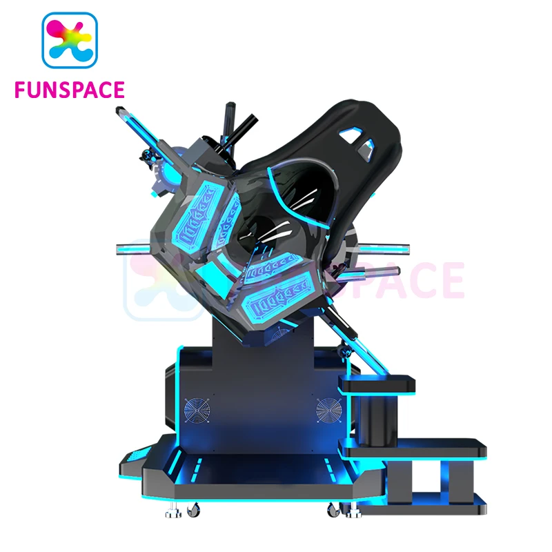 Фото Оптовая продажа VR-оборудования Funspace Factory: 9D VR-симулятор полетов и стрельбы, игровой автомат виртуальной реальности «Самолет» №4