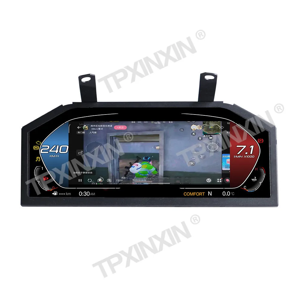 Фото 12.3'' Цифровой одометр для автомобиля с поддержкой Carplay для BMW 5 серии E60 E61 CCC CIC 2003-2009, ЖК-панель приборов, цифровой спидометр, цифровая приборная панель. №5