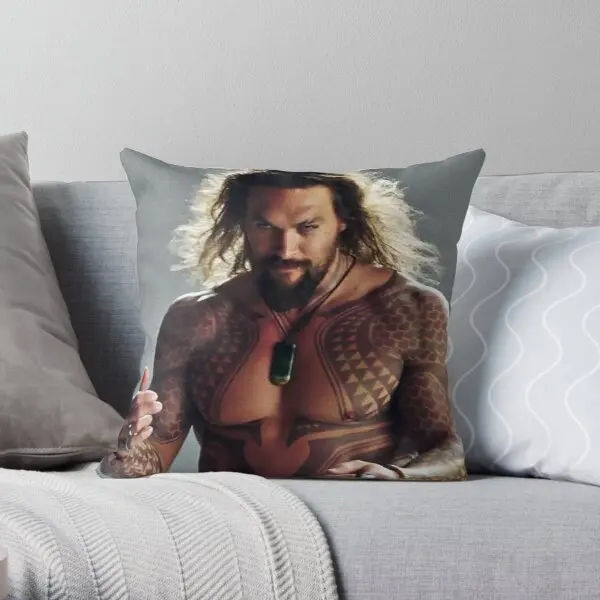 

Наволочка с принтом Jason Momoa, мягкая декоративная подушка для спальни, в комплект не входит