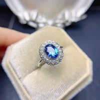 women silver finger rings for women original 925 sterling silver topaz ring pearl inlaid sparkling glow ring wedding accessories