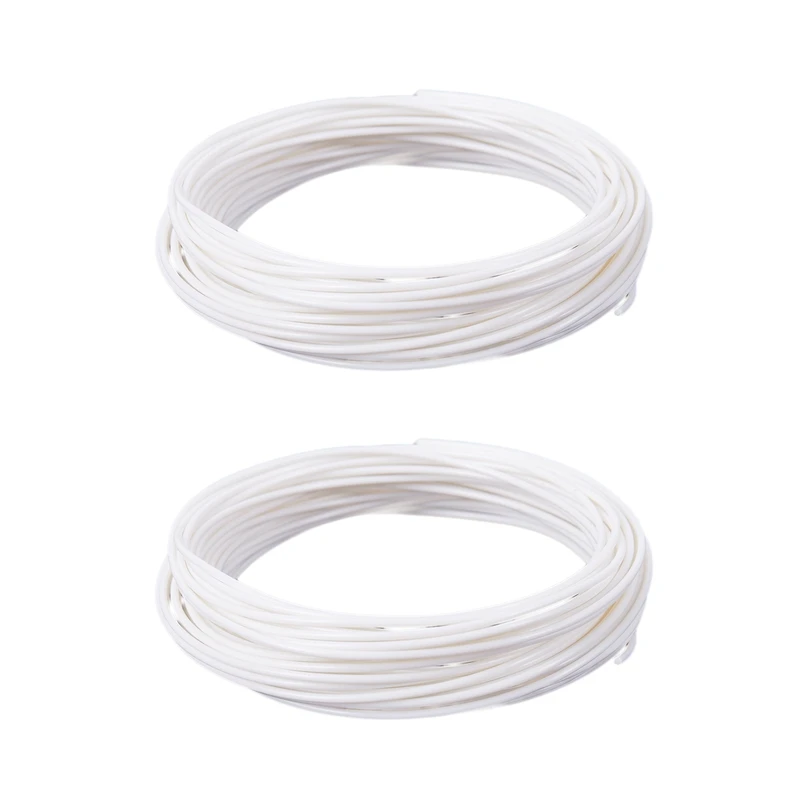 

2X 3D Printer Pen Filament 1.75Mm PLA 10M(White PLA)