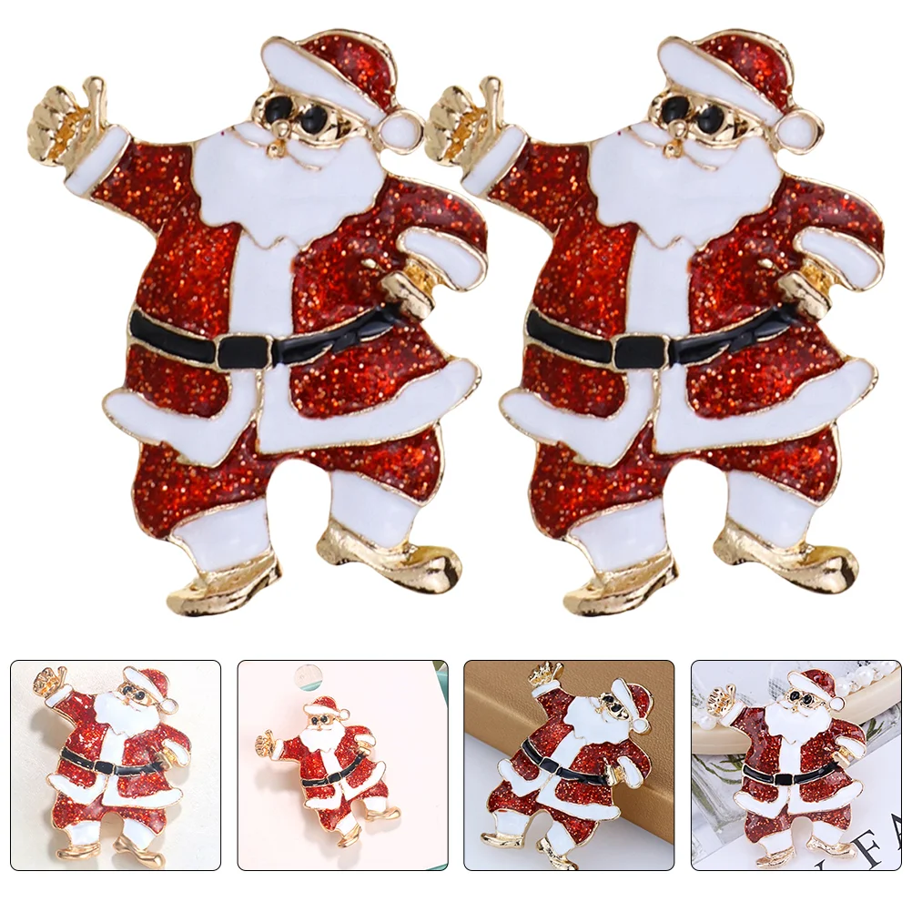 Брошь Санта-Клауса булавка мультяшная одежда сувениры для рождественской