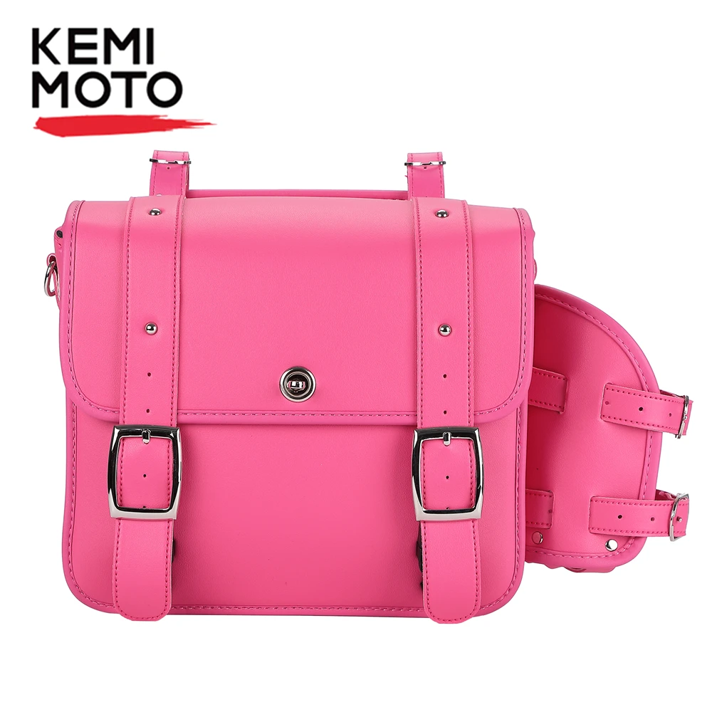 

Сиденье для мотоцикла, Боковая Сумка, розовая седельная сумка для Sportster XL883 XL1200 для Kawasaki для BMW F800gs R1200gs R1250gs, багажная сумка