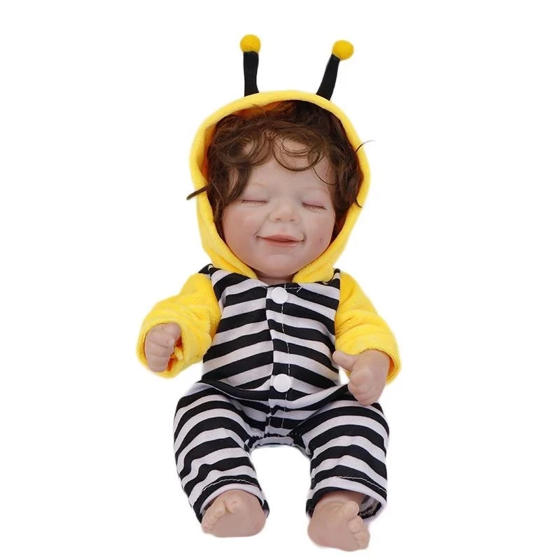

12 дюймов Reborn Baby Doll Виниловая кукла Reborn Baby Doll 30CM Smile Closed Eyes Reborn Doll для детей Подарки на день рождения