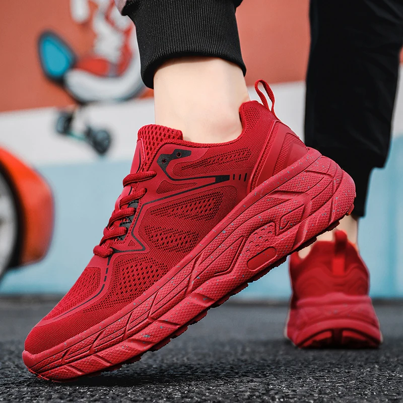 Men Running Shoes Marathon Outdoor Road Sport Shoes Stable Support Shock-relief Ultralight Rebound Sneaker Women Tenis Masculino