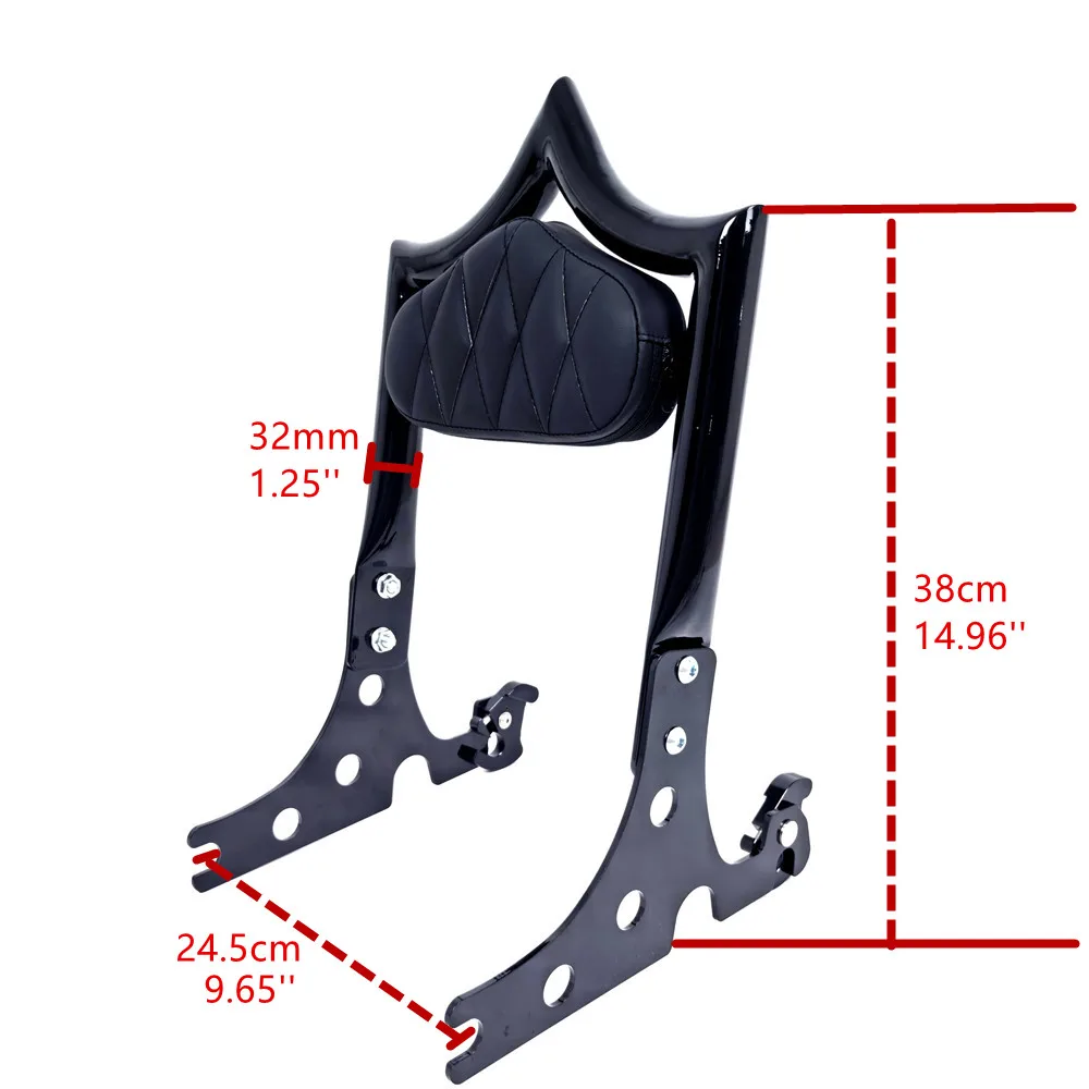 

Быстросъемная пассажирская спинка мотоцикла для Harley Softail Heritage Classic 2000-2017 Fat boy 2000-2006