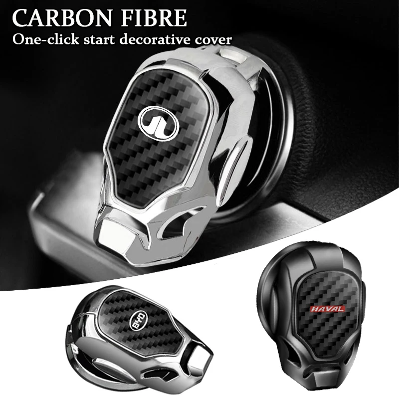 

1Pcs Car One Button Start Decorativo Stickers Car Goods for Ford Mustang Accessories Wolf ST Racing GT Shelby kuga Car Styling
