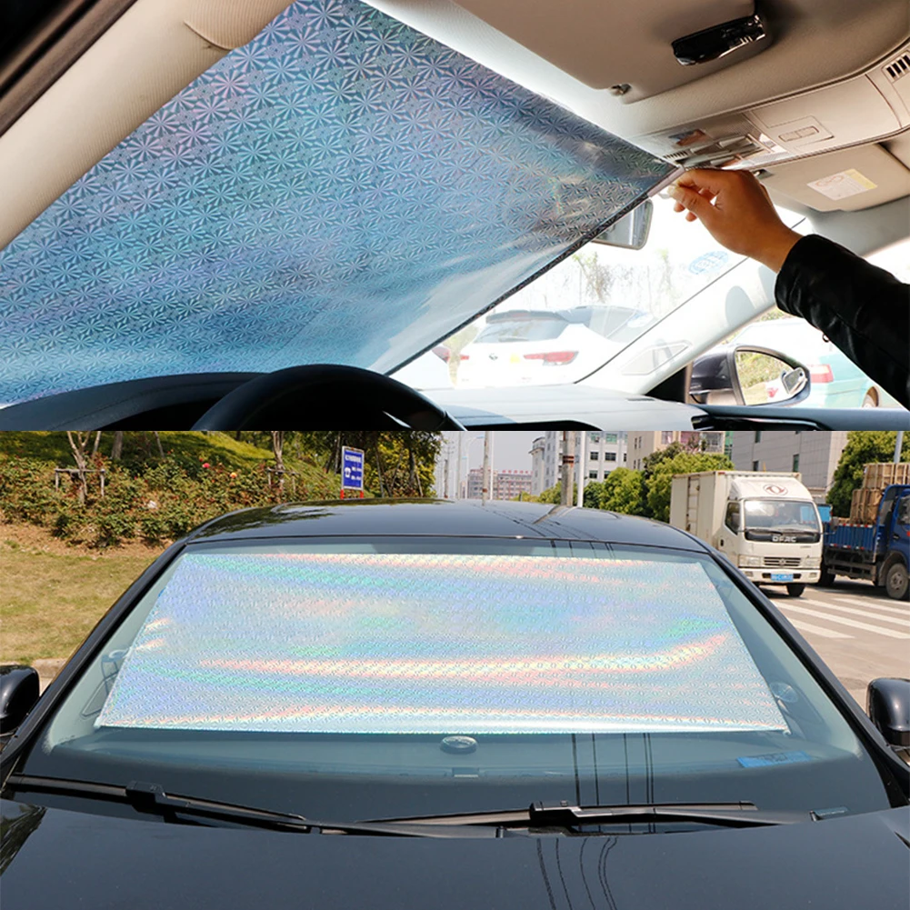 

Car Front Windshield Sunshade Summer Sun Protection Interior Accessories Bedroom Living Room Office Universal Portable Sunshade