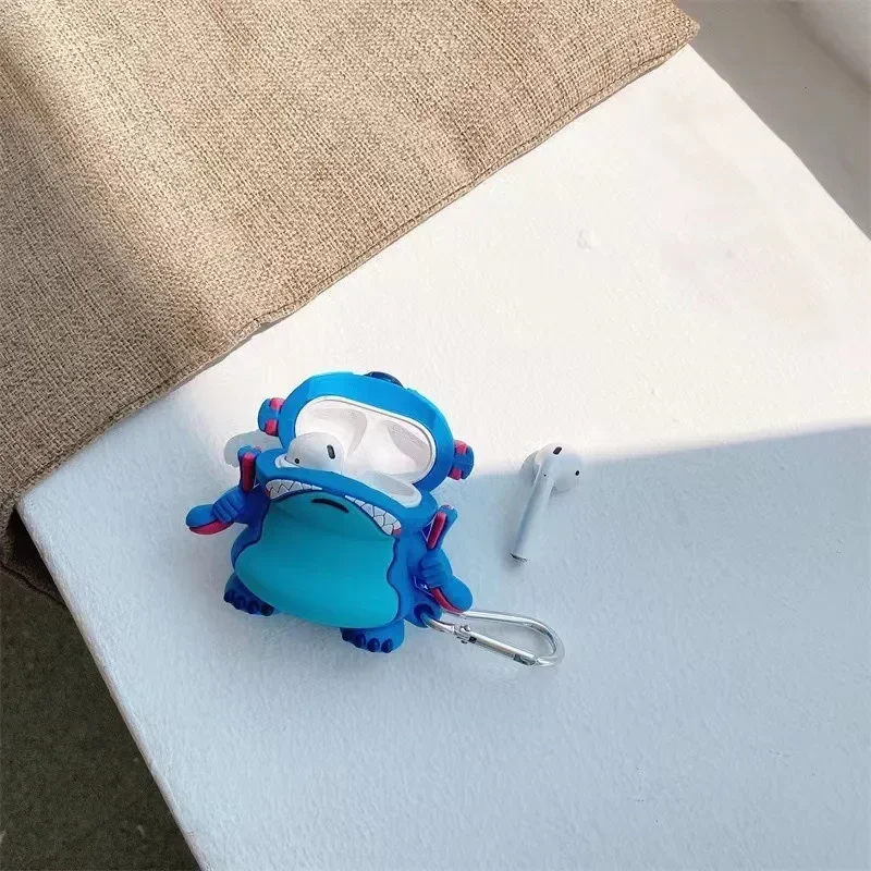 Disney Stitch 3D чехол для Apple AirPods 1 2 3 Pro мультяшный силиконовый наушников Bluetooth с крючком