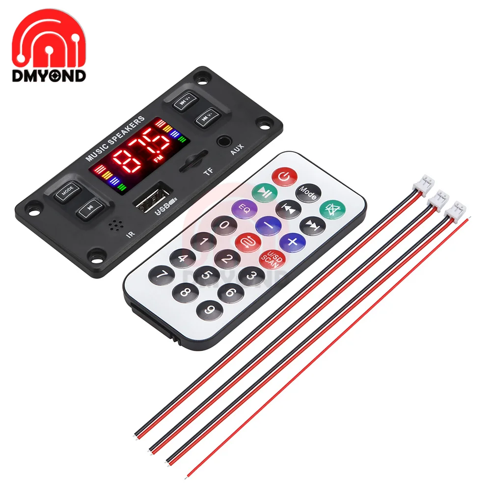 

Плата усилителя, 12 В, 22 в, Bluetooth 5,0, 2*30 Вт, mp3-плеер, USB-модуль записи, FM-радио, AUX-радио для динамика с усилителем мощности