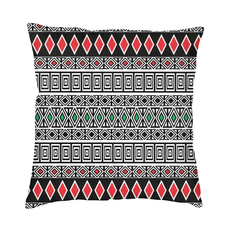 Luxury Amazigh Tribal Kabyle Carpet Sofa Cushion Cover 45*45 cm Polyester Africa Geometric Throw Pillow Case Bedroom Decoration