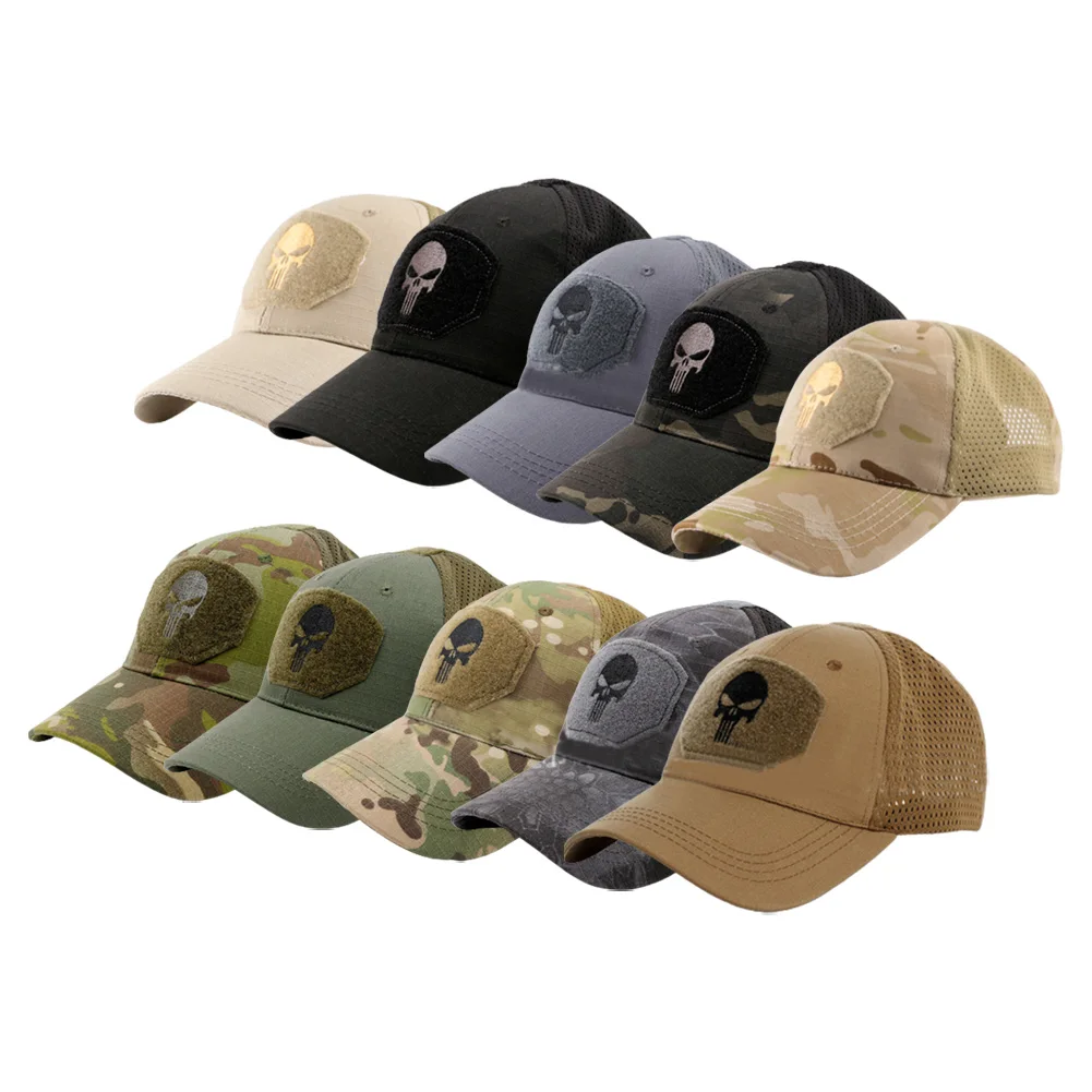 

Mens Camouflage Baseball Cap Outdoor Sport Jungle Hunting Snapback Cap Adjustable Military Camo Army Sun Hats Sea Fishing Cap