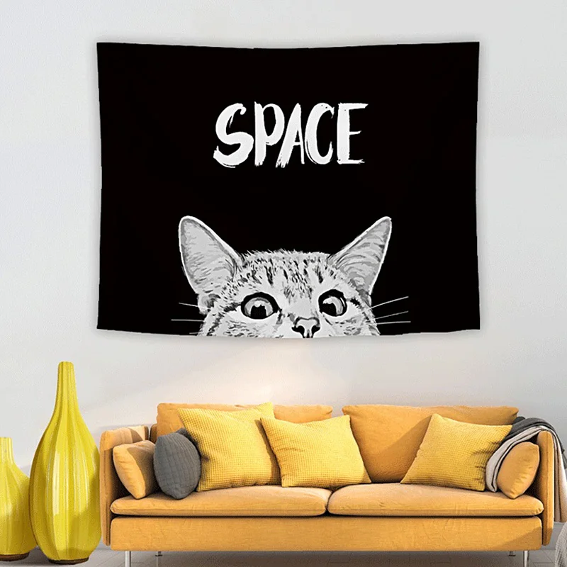 

Bedside Hanging Wall Tapestry Nordic Photo Background Decoration Hanging Tapestry Gorgeous Pattern Tapestries Room Bedroom Decor