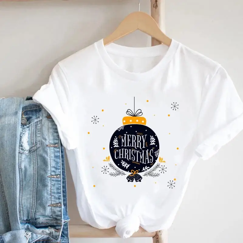 

Women T Tee Style New 90s Happy Christmas Winter Holiday New Year Print Fashion Tshirt Pretty Nice Top Graphic T-shirt