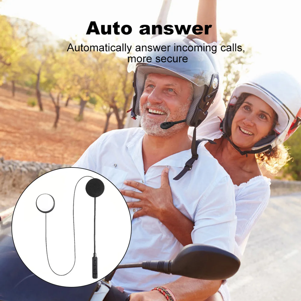 

MT02 Motorcycle Helmet Headset Headphones Bluetooth-compatible 5.1 Speaker Wireless Handsfree Call Music Player Earphones