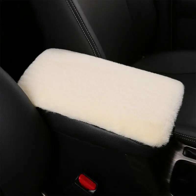 

Winter Warm Car Center Console Armrest Cushion Plush Auto Arm Rest Pad Middle Consoles Protector Hand Rest Pillow For SUV Truck