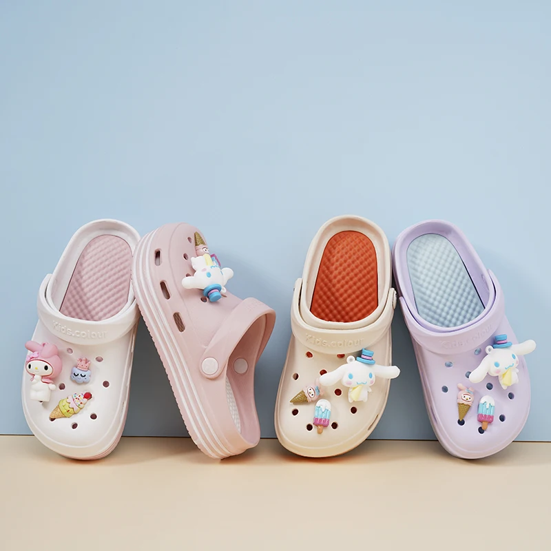 

Kawaii Sanrioed Cinnamoroll My Melody Anime Slippers Cute Cartoon Dolls Model Comfortable Non Slip Soft Bottom Sandal Girls Gift