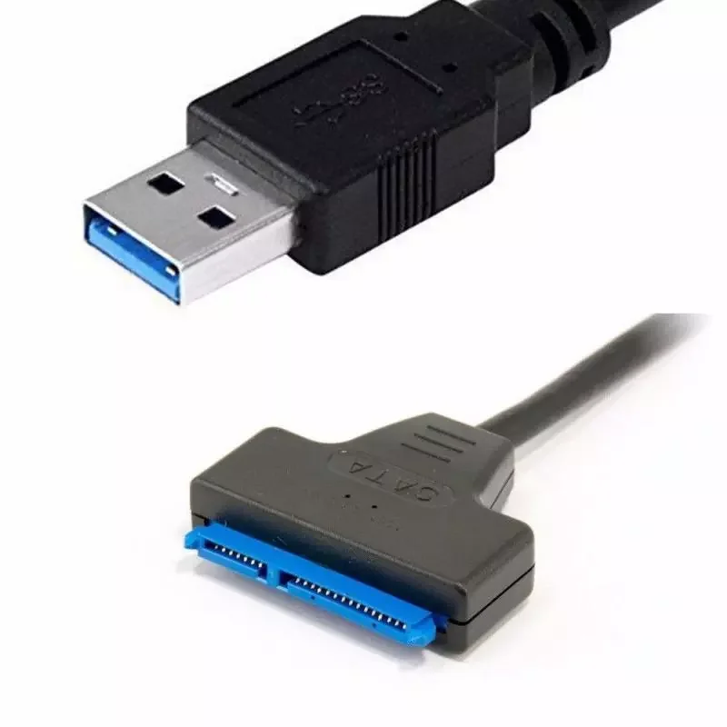 

Кабель SATA 3, адаптер Sata-USB 6 Гбит/с для внешнего жесткого диска 2,5 дюйма, 22-контактный адаптер Sata III, кабели до 6 Гбит/с