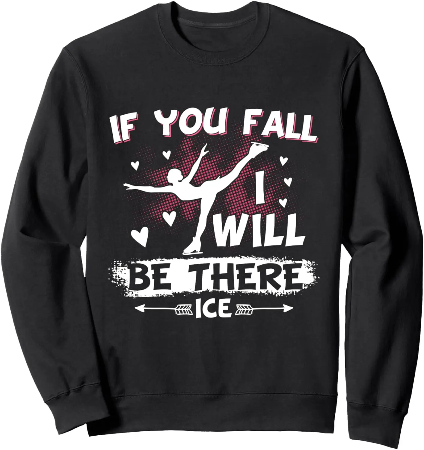 Забавный любитель катания на коньках с графикой для женщин толстовка фигурного