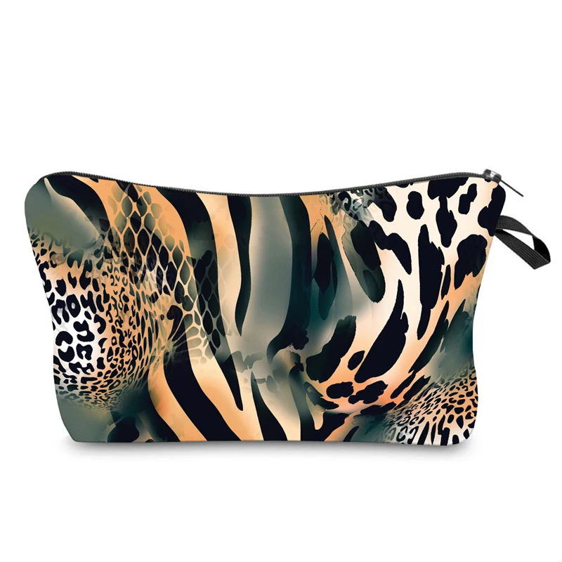 

Women Makeup Pouch Water Resistant Makeup Bag Printing Leopard Cosmetic Bag Organizer Bag Women Multifunction Travel Beauty Bag