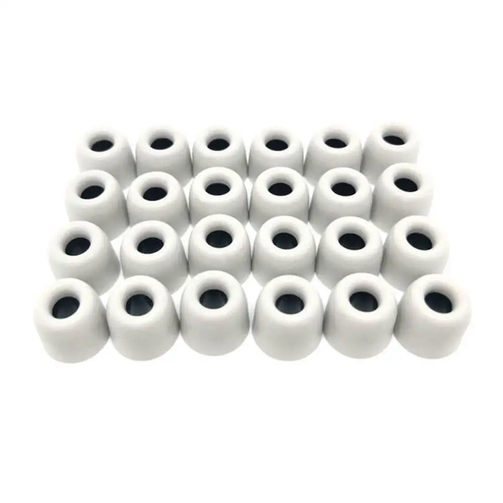 12 Pairs Of Spare T200 Viscoelastic Foam Pads (L M S) 4.5mm Calibre,For Headphones For 4.5mm-5.5mm Earphones,  Gray