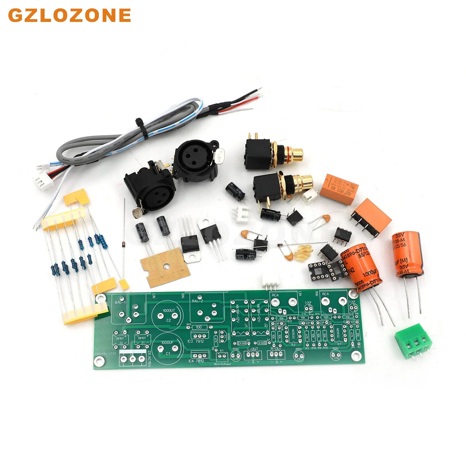 DIY Hifi несбалансированный для сбалансированного аудиосигнала RCA в