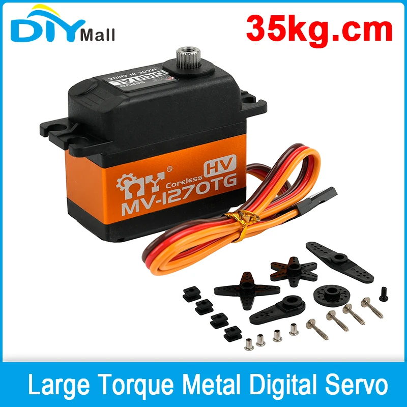 MV-1270TG HV 35 кг.см Бессердечный цифровой сервопривод Стандартный двигатель