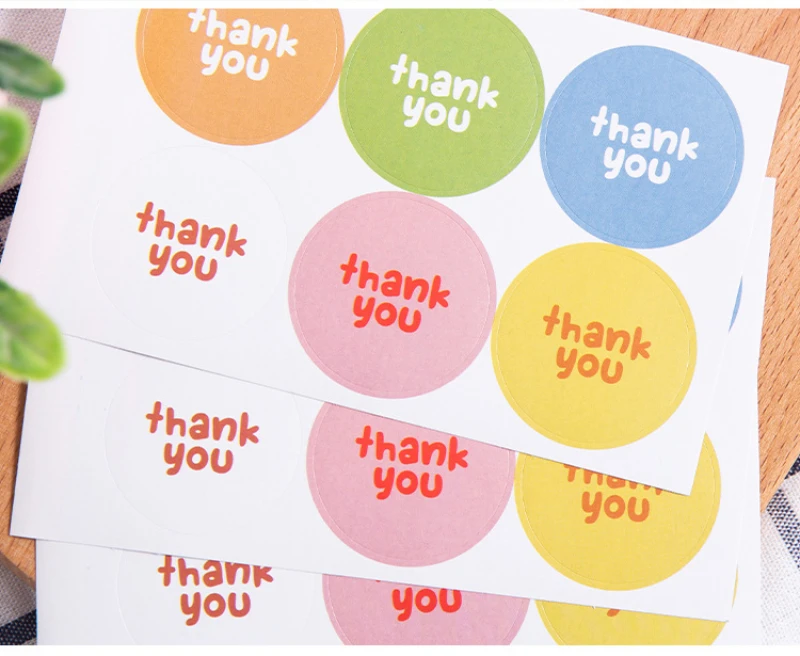 

Мультяшные наклейки "Спасибо", 60 шт.