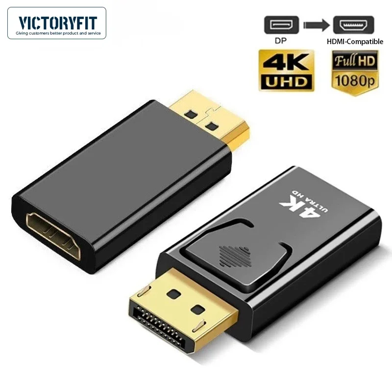 Совместимый с DisplayPort-HDMI адаптер 4K 1080P DP папа-мама HDMI-совместимый преобразователь