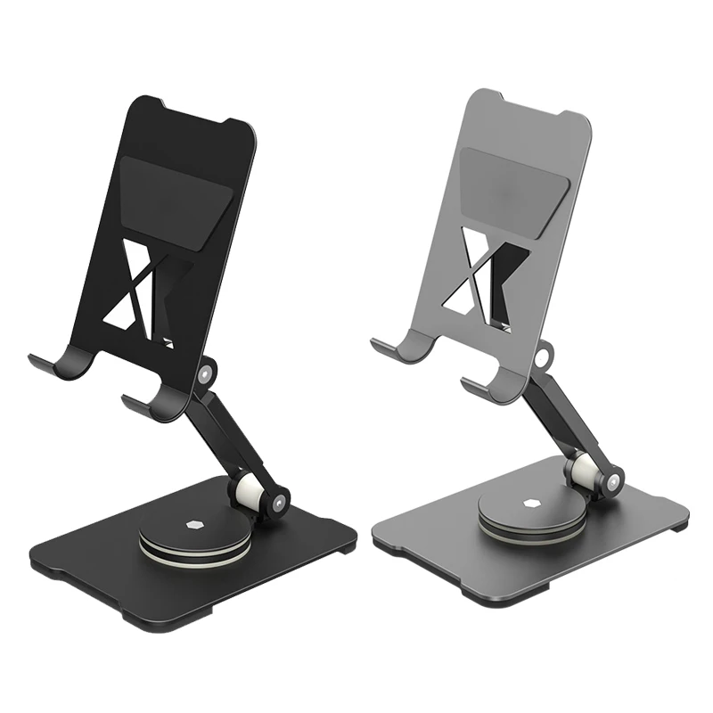 

Aluminum Tablet Stand Desk Riser 360 Rotation Multi-Angle Height Adjustable Foldable Holder Dock For Xiaomi iPad