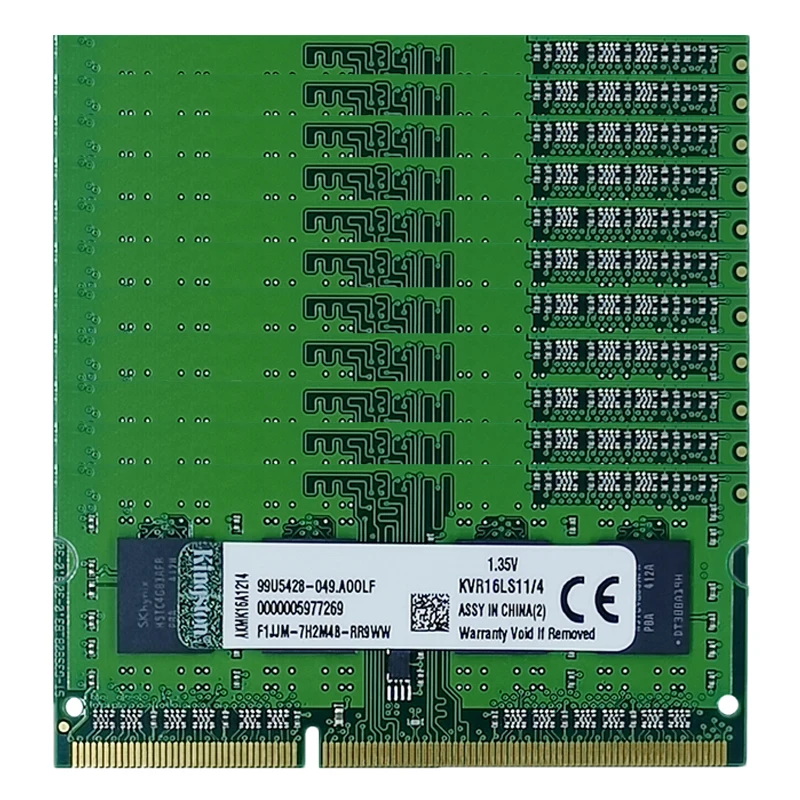 Оперативная Память DDR3L 10 шт. 4 ГБ 8 16 память для ноутбука PC3L 12800 10600 8500 1600 1066 1333 МГц