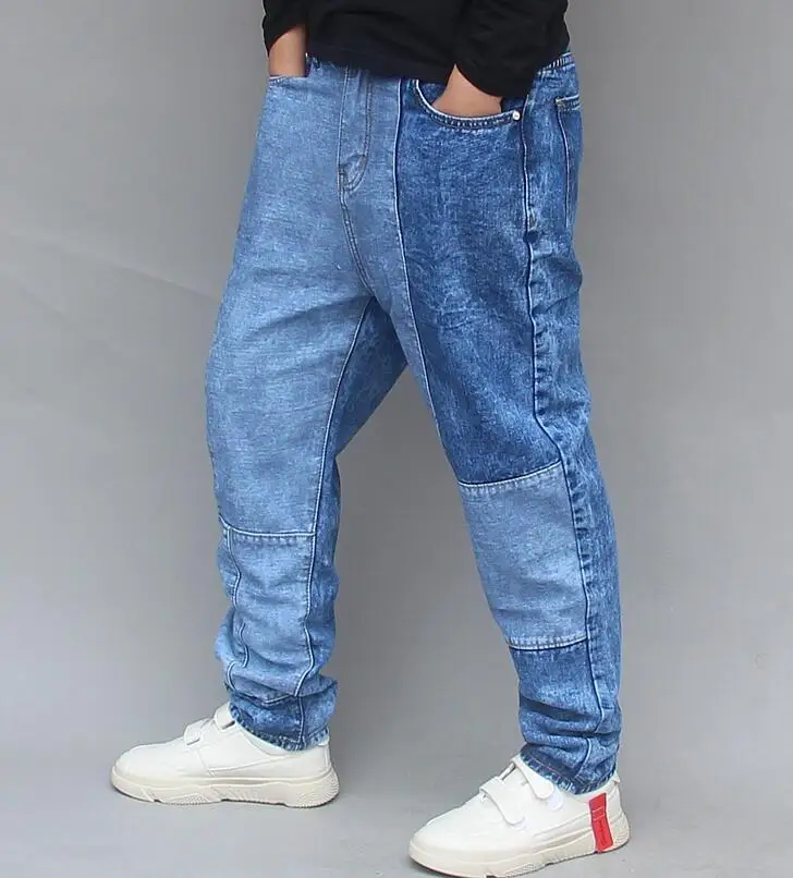 2021 Men Jeans Hip Hop Harem Jeans Men  Loose Baggy Jeans Street Style Collapse Pants Feet Denim Pants