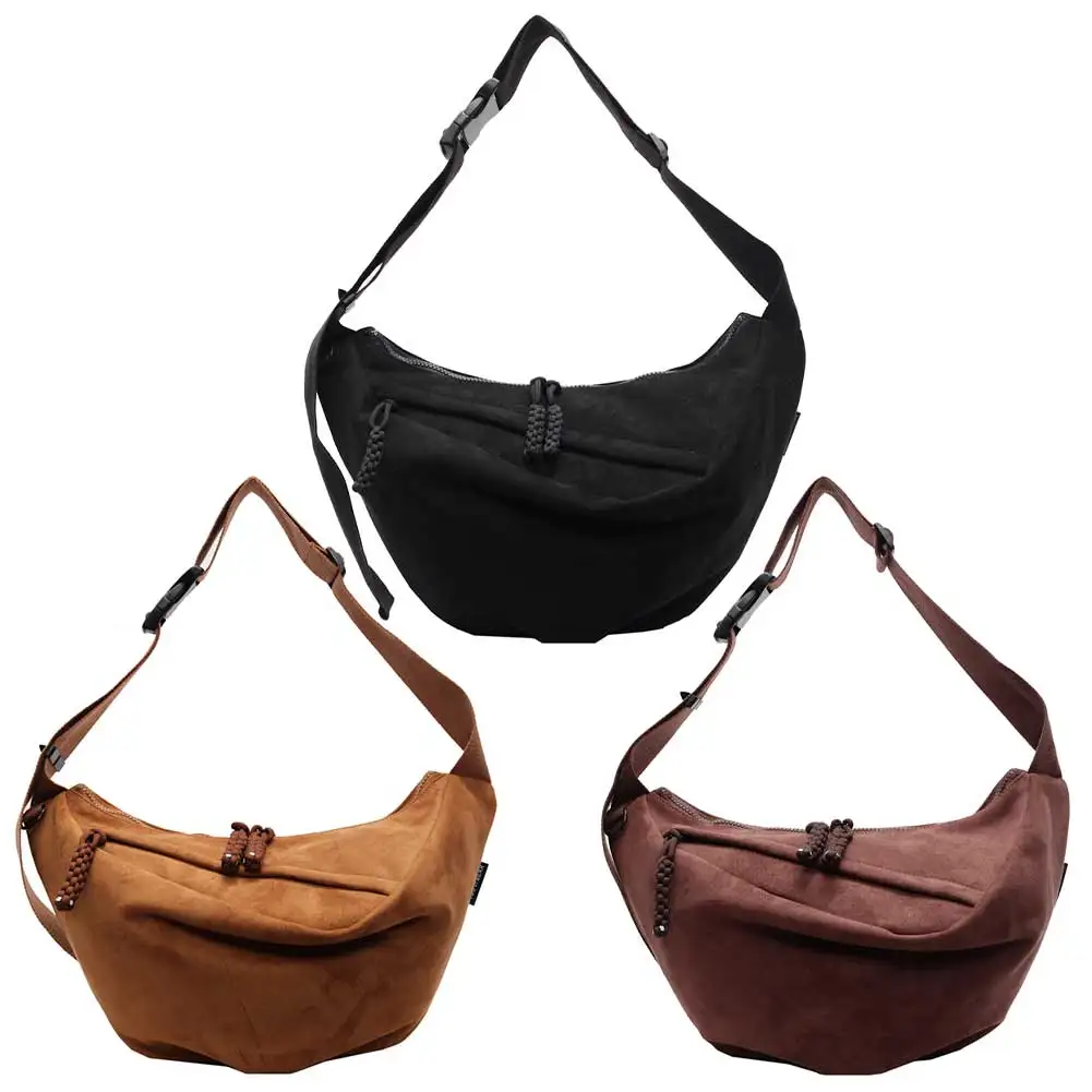 Сумка в форме полумесяца для женщин сумка через плечо с регулируемым ремешком