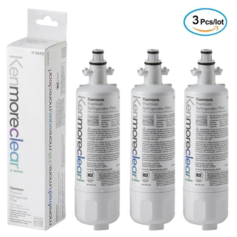 Совместим с Kenmore 9690 LT700P. ﻿ ADQ 36006101 36006102 46-690 WSL-3 LFXS30766S LFXC24726D LFXC24726S 3 упаковки