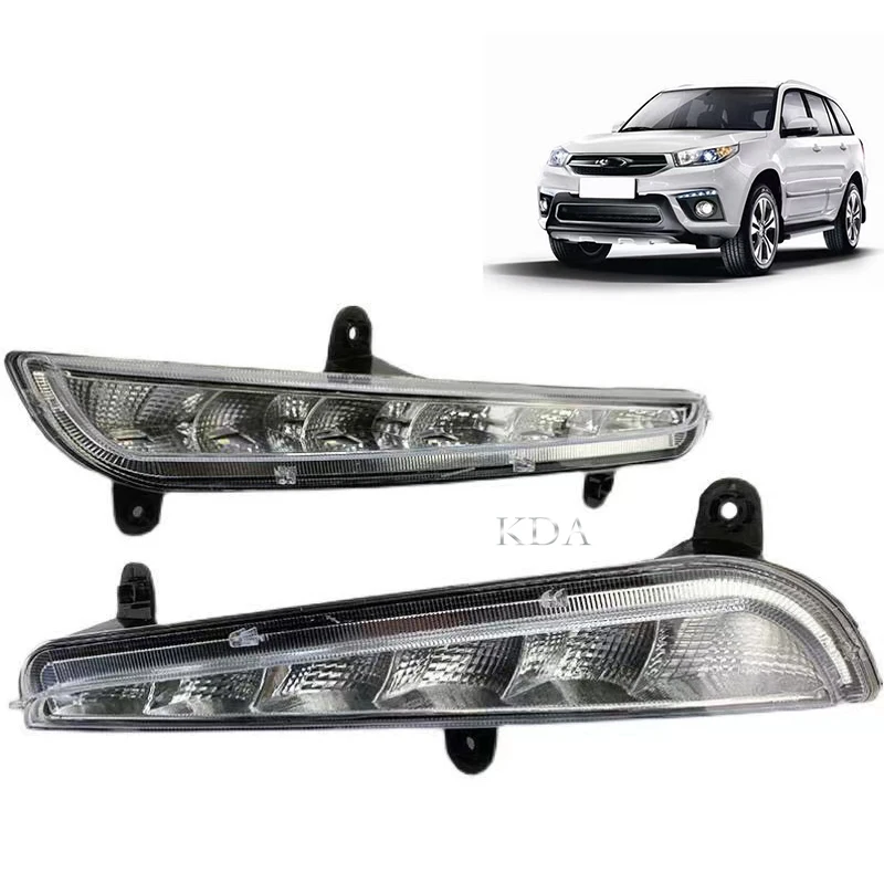 

Auto Front Left Right Bumper LED DRL Driving Daytime Running Light Fog Lamp for Chery Tiggo 3 2014 2015 2016