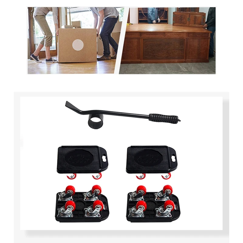 

5 шт., набор слайдеров для переноски мебели, грузоподъемность 440 / 660 фунтов