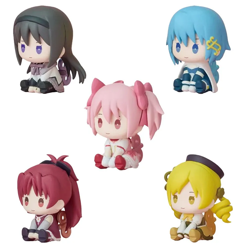 В наличии: Оригинальные аниме-фигурки BUSHIROAD Puella Magi Madoka Magica в сидячей позе (часоводные), модель Gashapon, игрушки, подарок (art.: 3920d8a3aaae9) - 3920d8a3aaae9